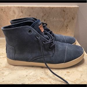 Tom’s Womens Blue suede high tops
